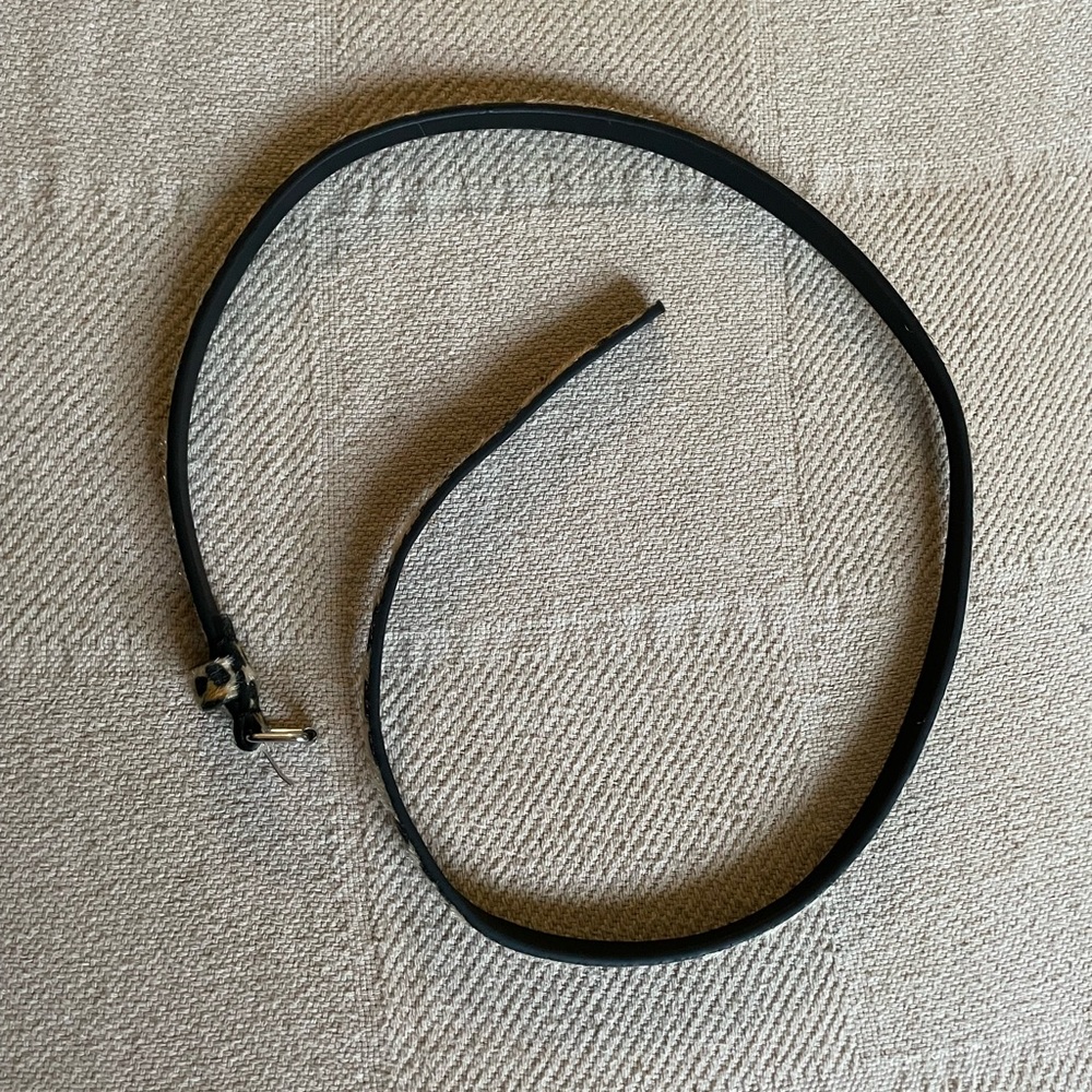 Leopard Print Fur Belt